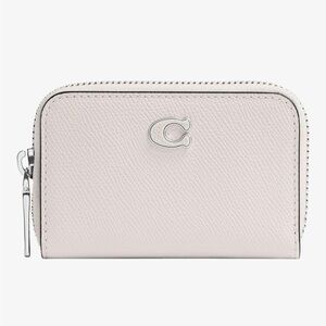 Coach Small Zip Around Card Case Color Chalk